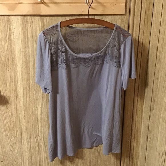 Lane Bryant Tops - Lace accent top